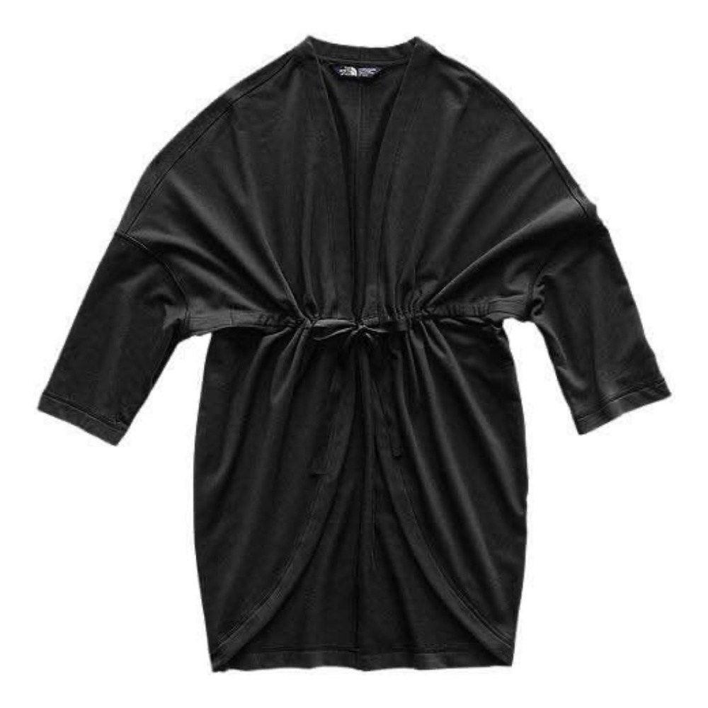 BRAND NEW women north face bayocean black wrap sweater / cardigan size M/L